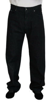 Dolce & Gabbana Black Washed Cotton Men Casual Denim Jeans -   -  Dolce & Gabbana.